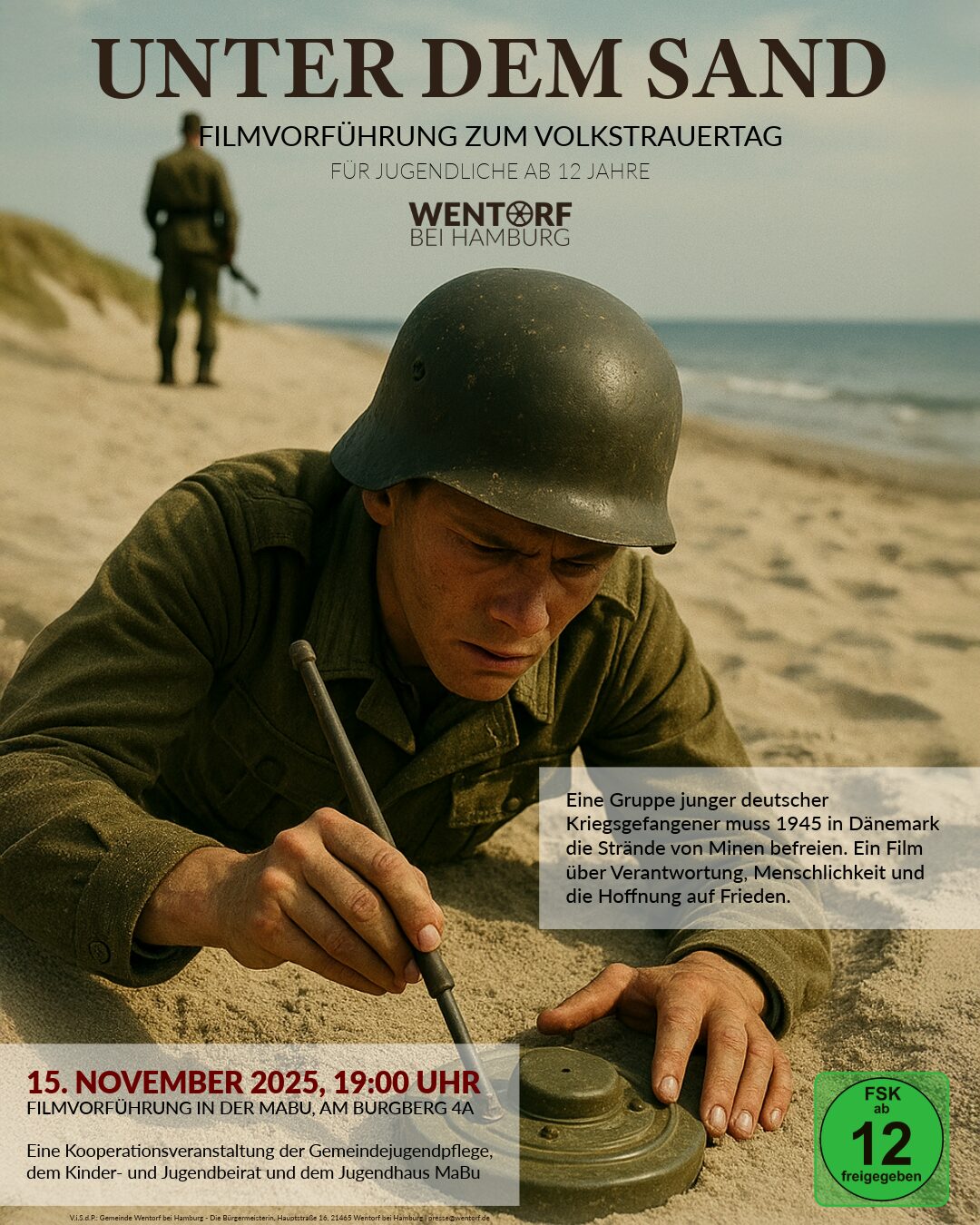 Filmvorführung - Unter dem Sand-4-Instagram Post Hochformat