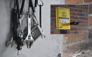 Fahrradreparaturstation QR-Code-Collage