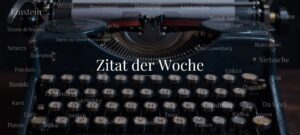 Zitat der Woche Header