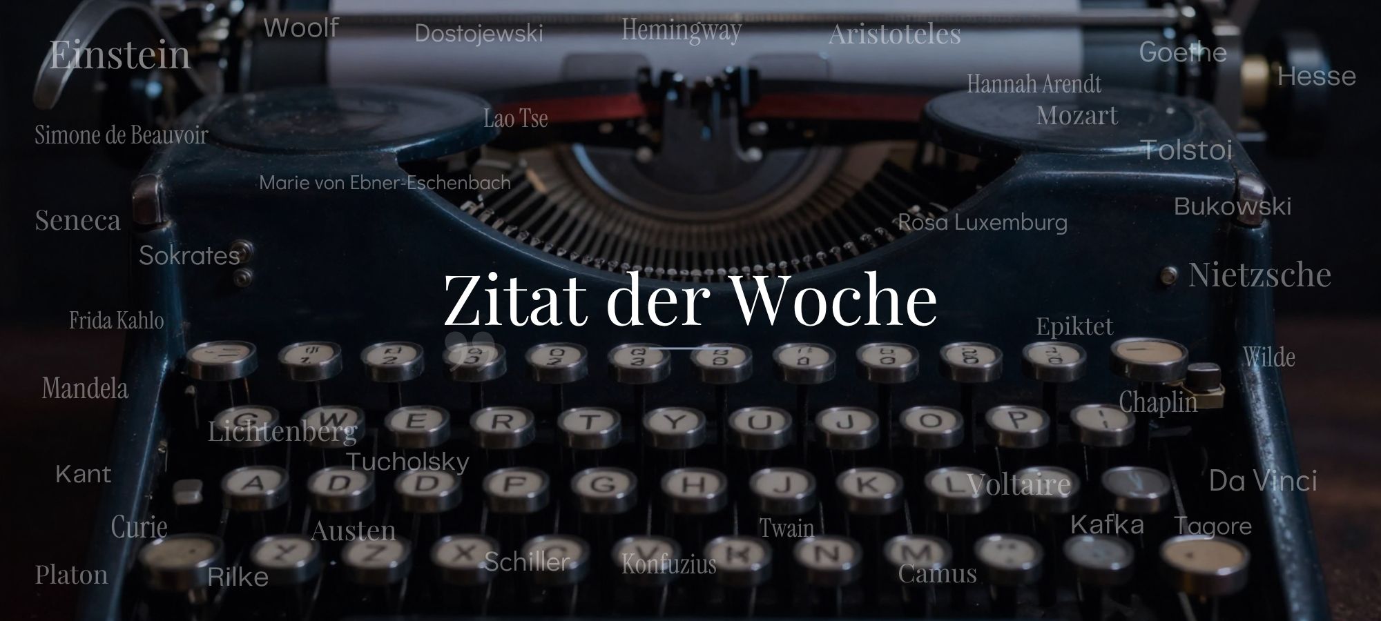 Zitat der Woche Header